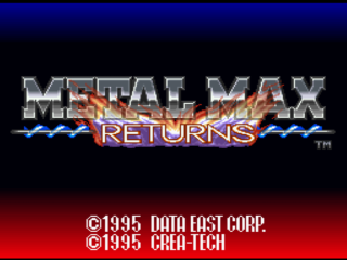 Metal Max Returns title screen for Super Famicom